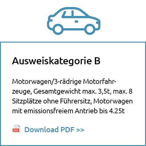 Ausweiskategorie B